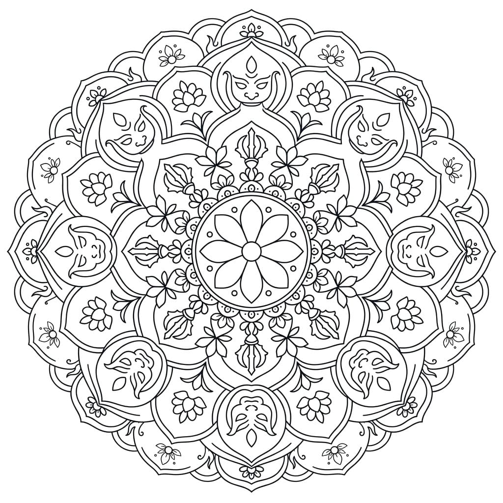 Balanced Vajrabhairava Mandala Design Mandalas