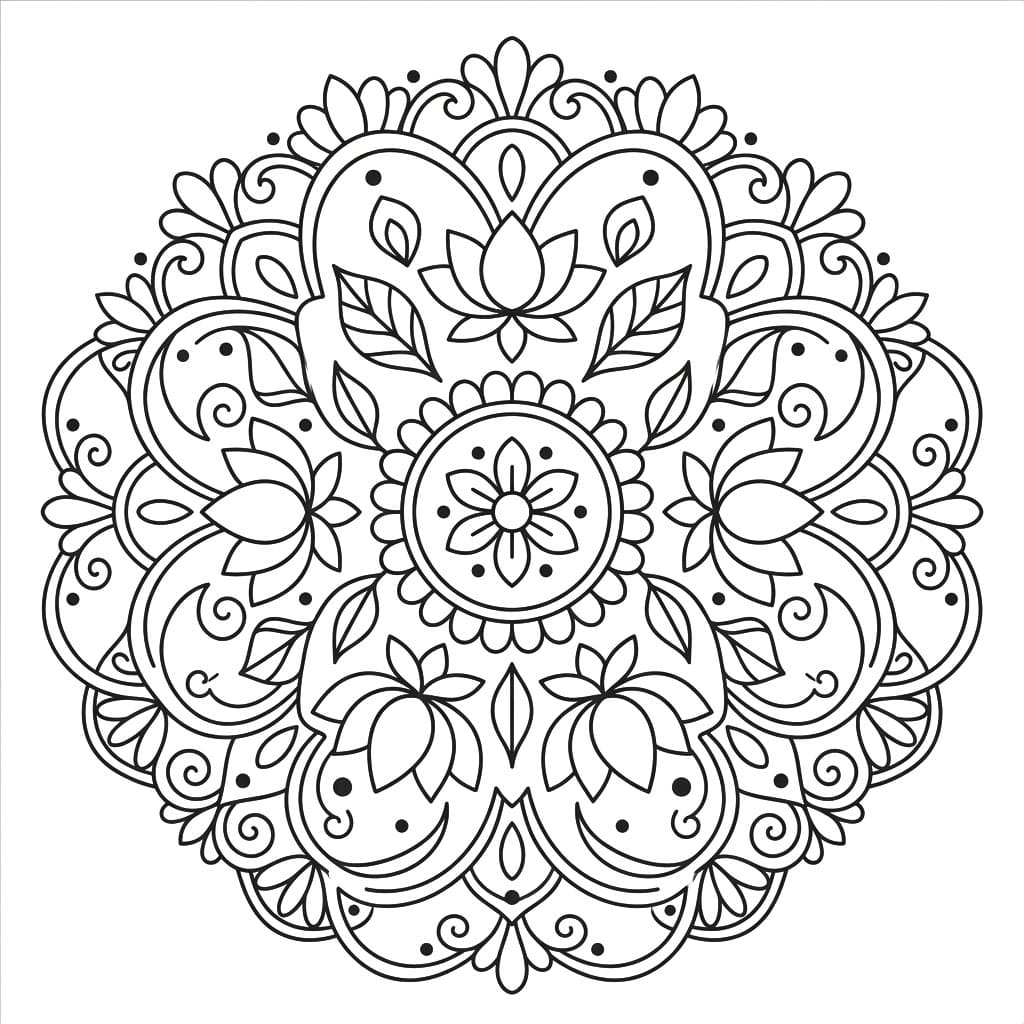 Bliss Pattern Symmetry Mandala Template Mandalas