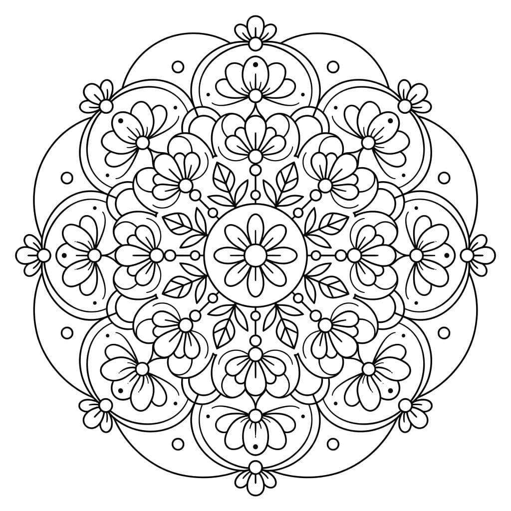Bloom Element Mandala Science Design Mandalas