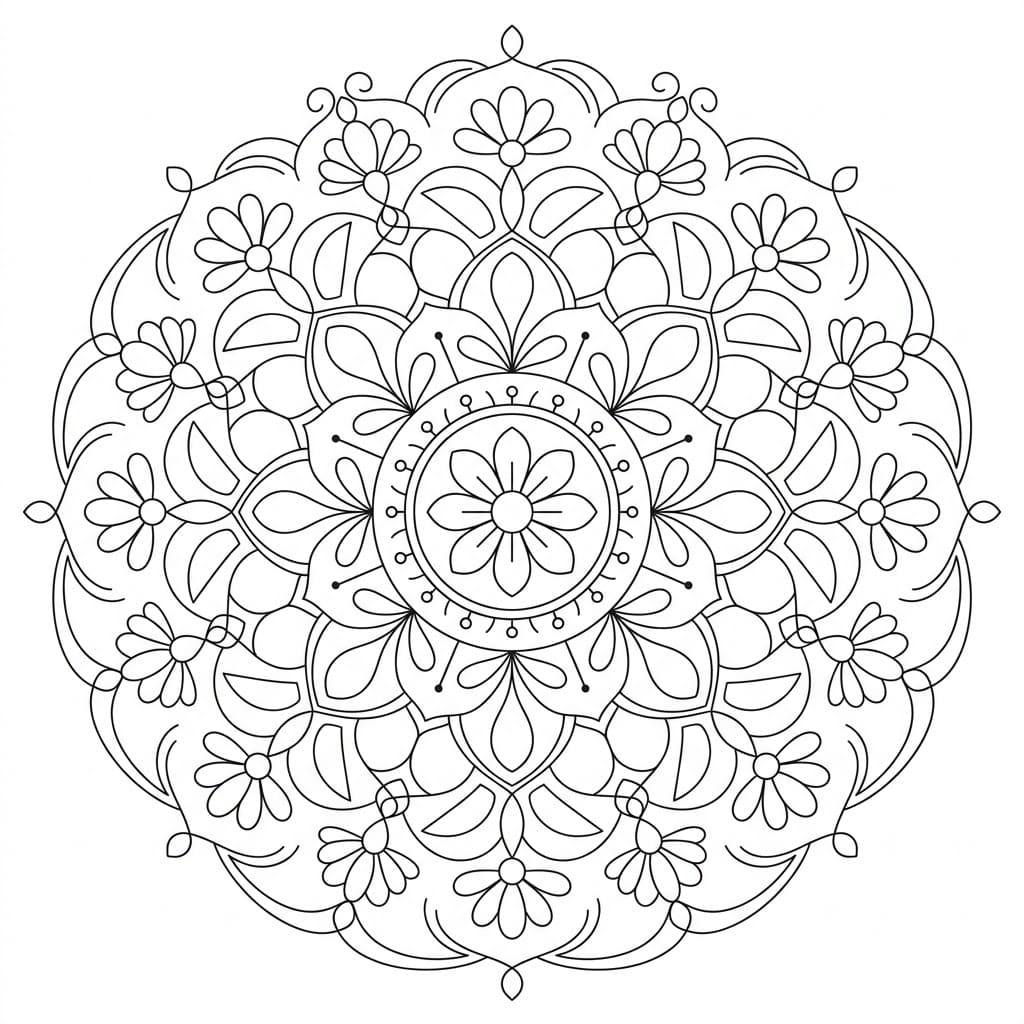 Bloom Teaching Mandala Template Mandalas