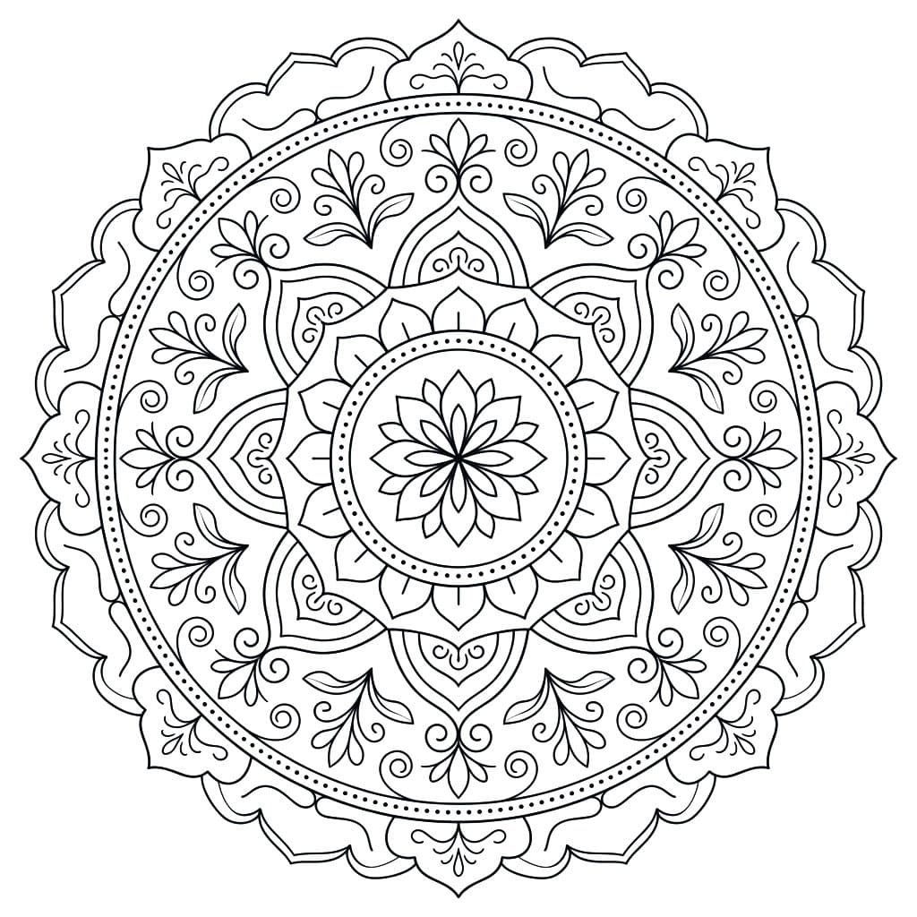 Calm Breeze Jnanadakini Mandala Template Mandalas