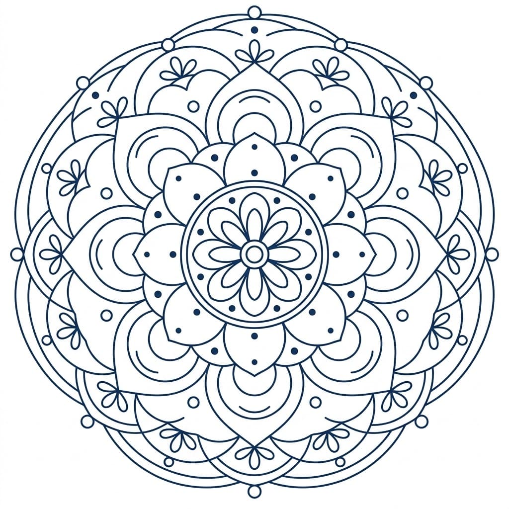 Calm Geometry Mandala Exercise Mandalas