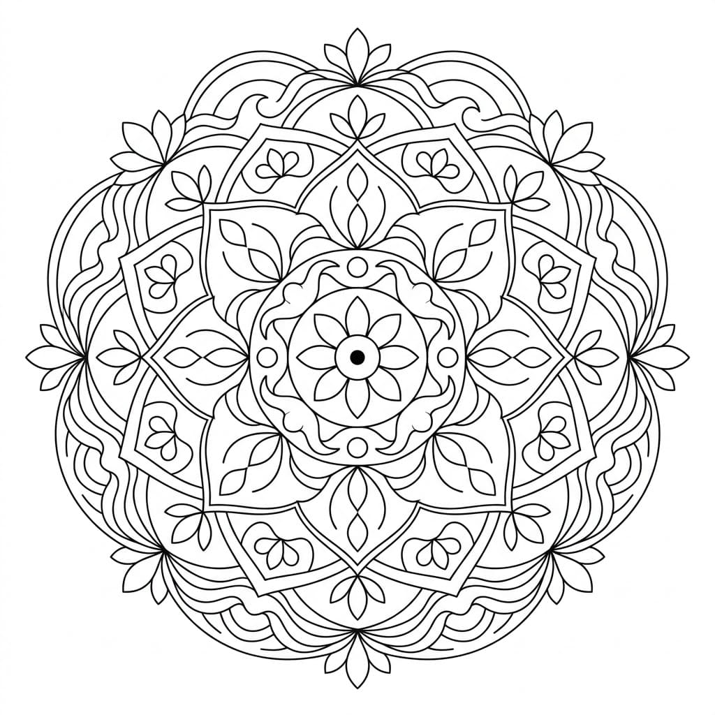 Calm Wave Shi-Tro Mandala Art Mandalas