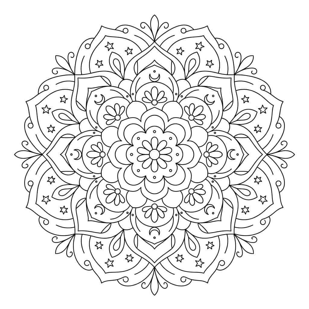 Celestial Art Symmetry Mandala Template Mandalas