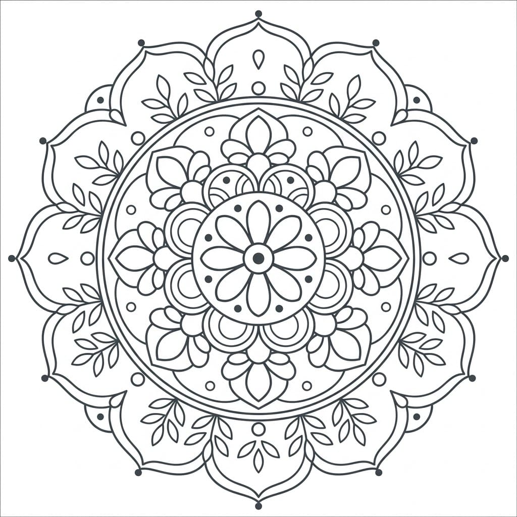 Clear Mind Healing Mandala Worksheet Mandalas