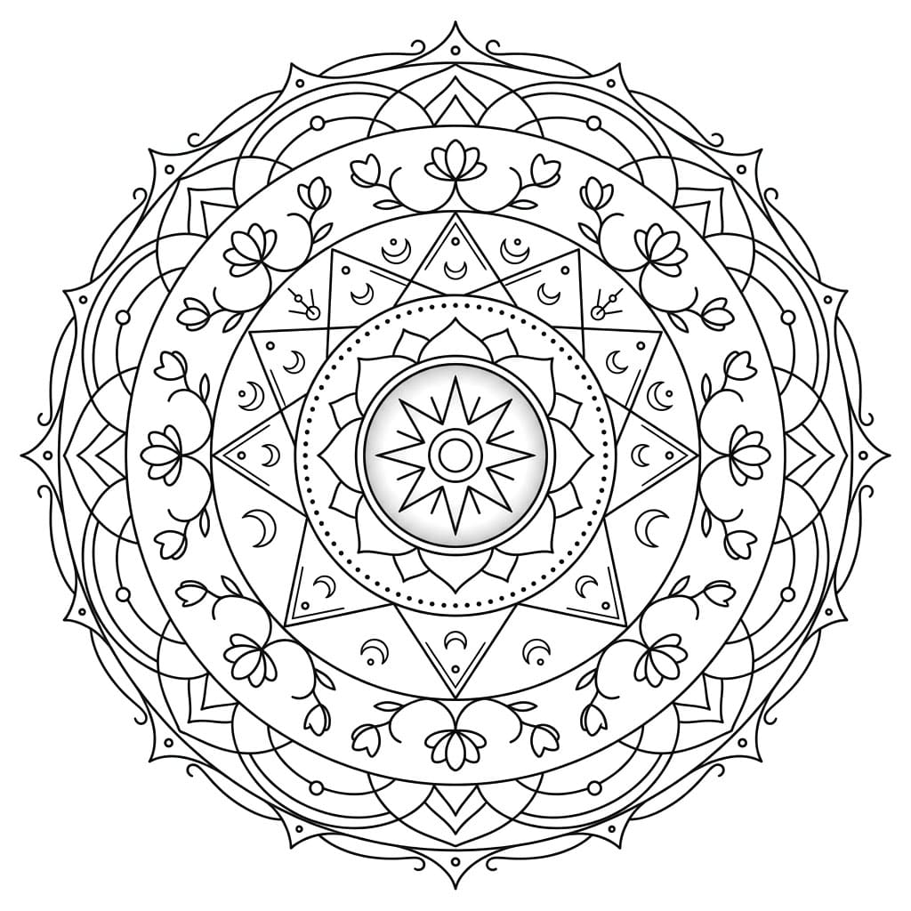 Cosmic Chakrasamvara Mandala Pattern Mandalas
