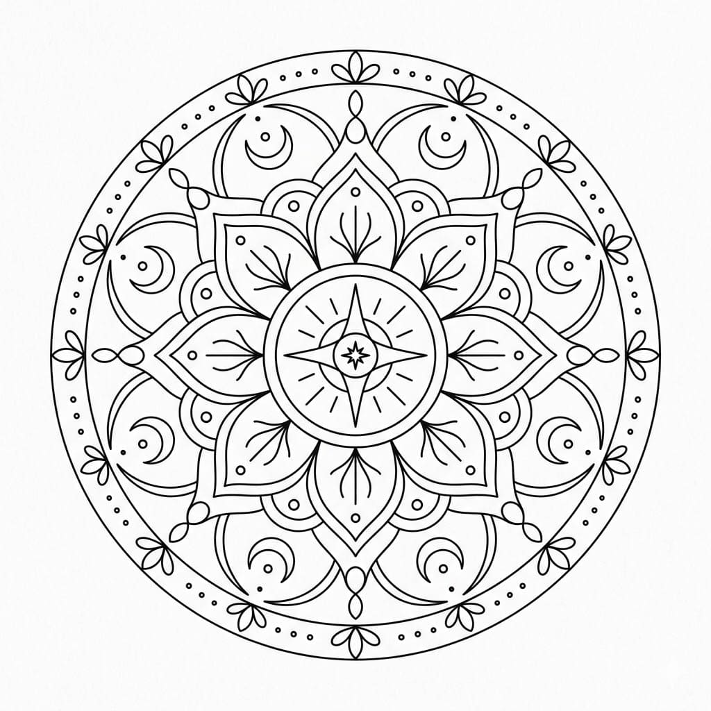 Cosmic Moji Mandala Art Mandalas