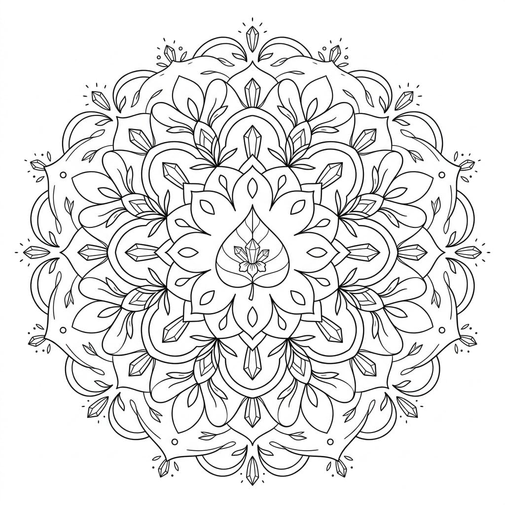 Crystal Bloom Bodhi Mandala Design Mandalas