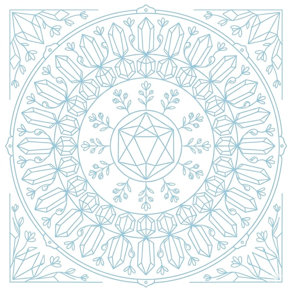 Crystal Geometry Mandala Exercise Mandalas