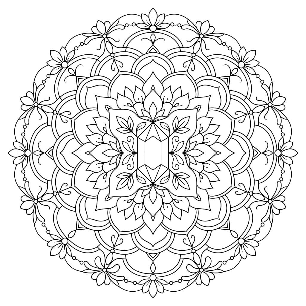 Crystal Jnanadakini Mandala Template Mandalas