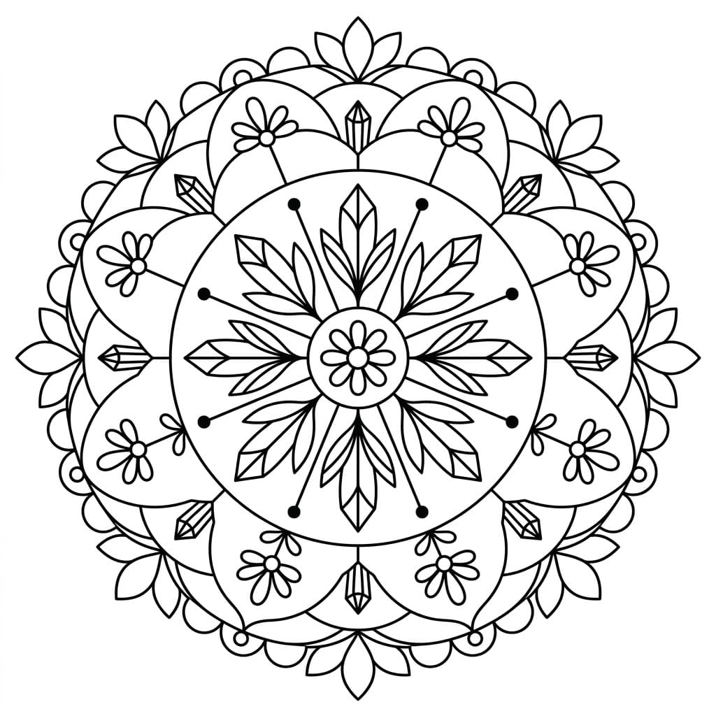 Crystal Line Shi-Tro Mandala Art Mandalas