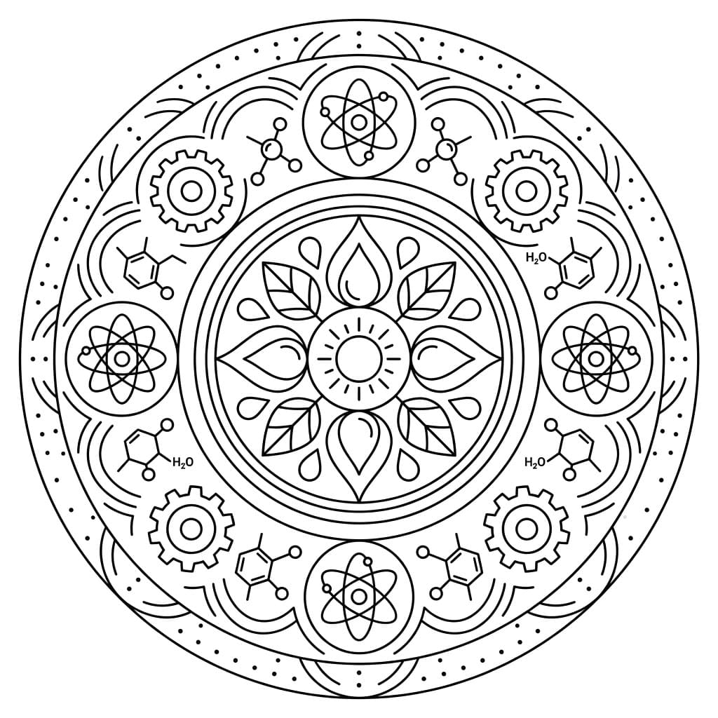 Dawn Element Mandala Science Design Mandalas