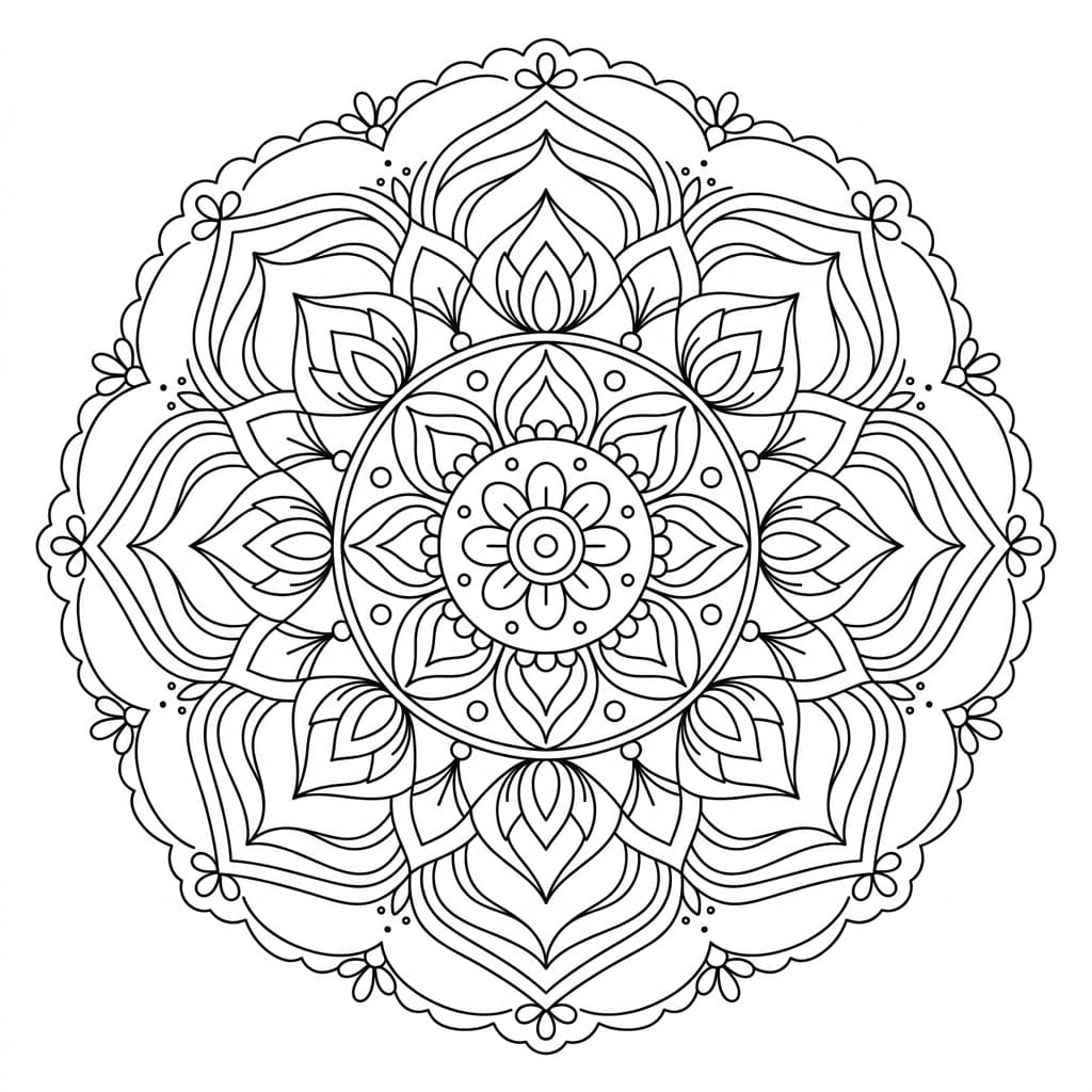 Deep Focus Healing Mandala Worksheet Mandalas