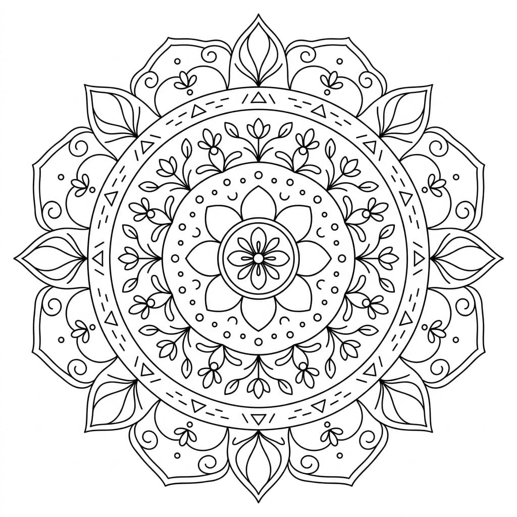 Dream Balance Healing Mandala Worksheet Mandalas