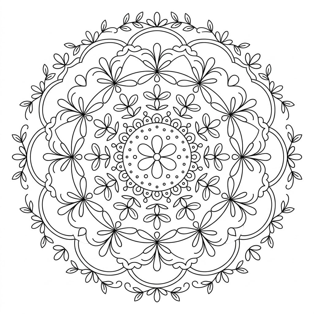 Dreamy Geometry Mandala Exercise Mandalas