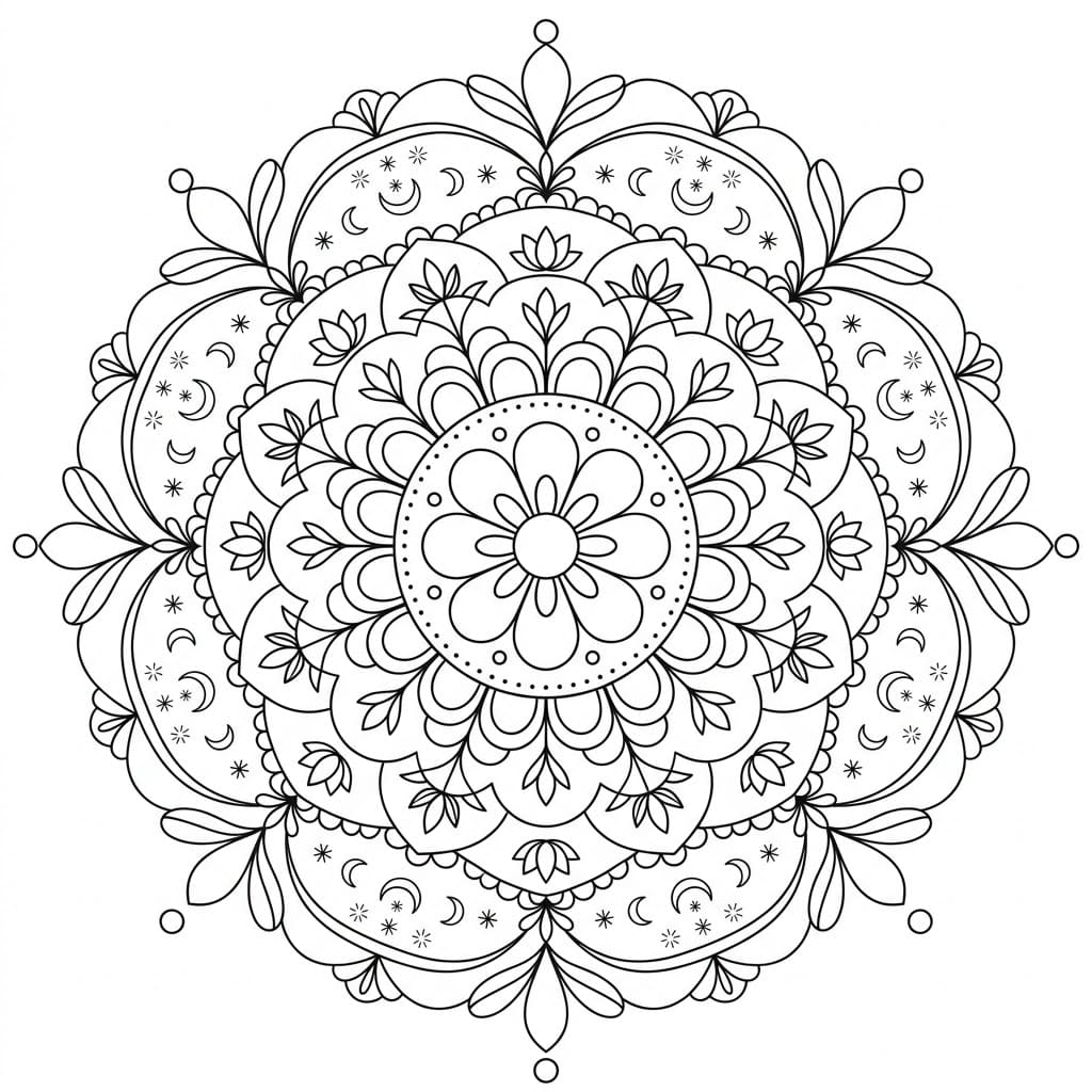 Dreamy Moji Mandala Art Mandalas