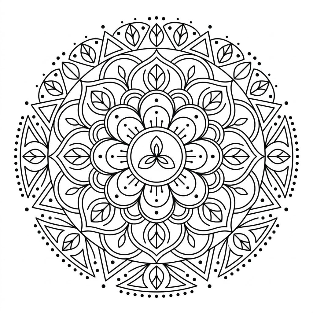 Echo Trika Mandala Template Mandalas