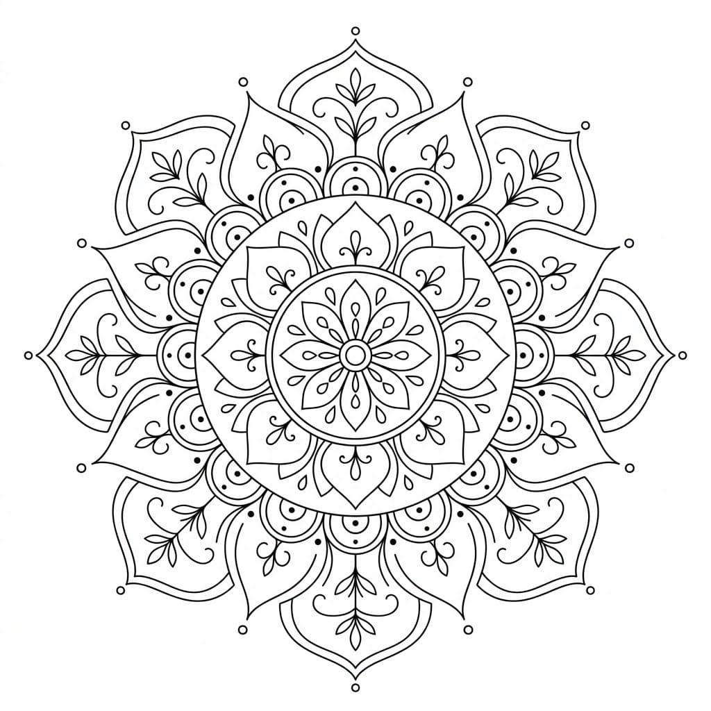 Elegant Shi-Tro Mandala Art Mandalas