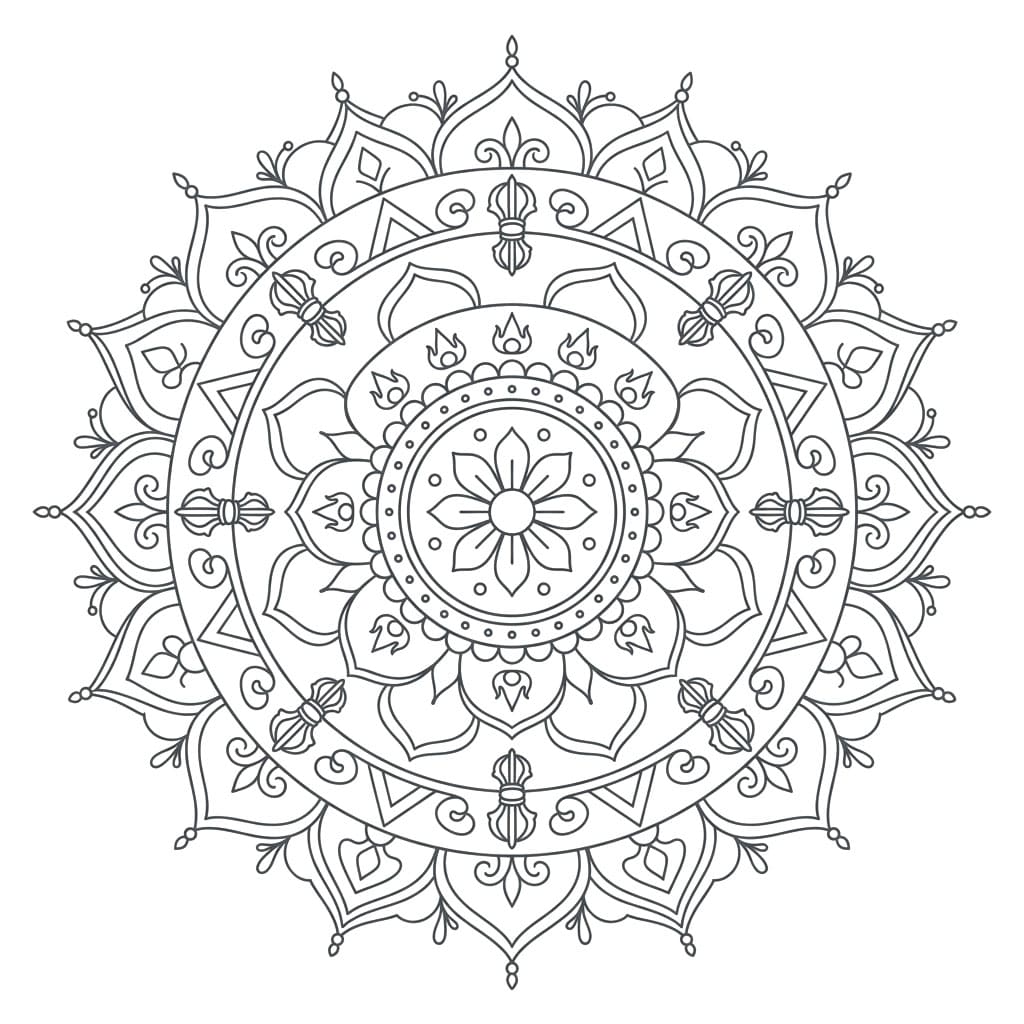 Elegant Vajrabhairava Mandala Design Mandalas