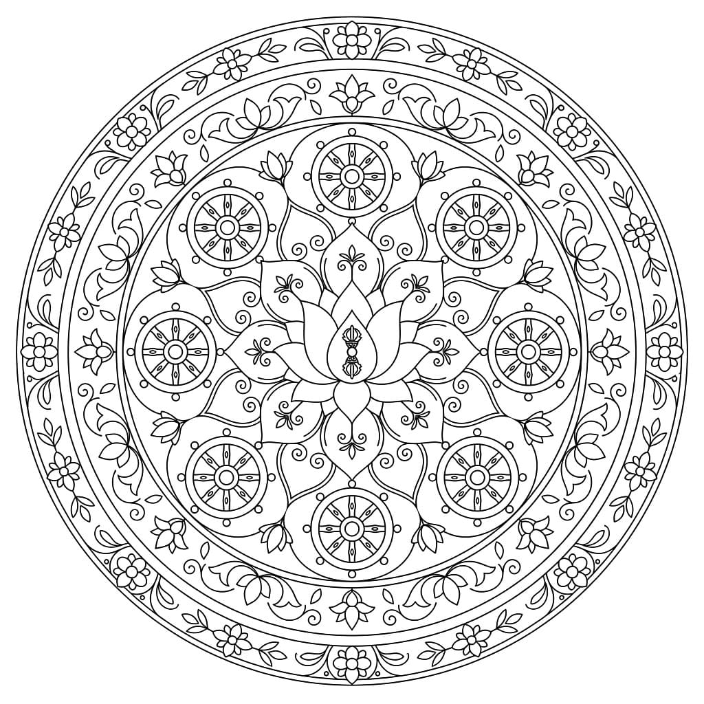 Enchanted Chakrasamvara Mandala Pattern Mandalas