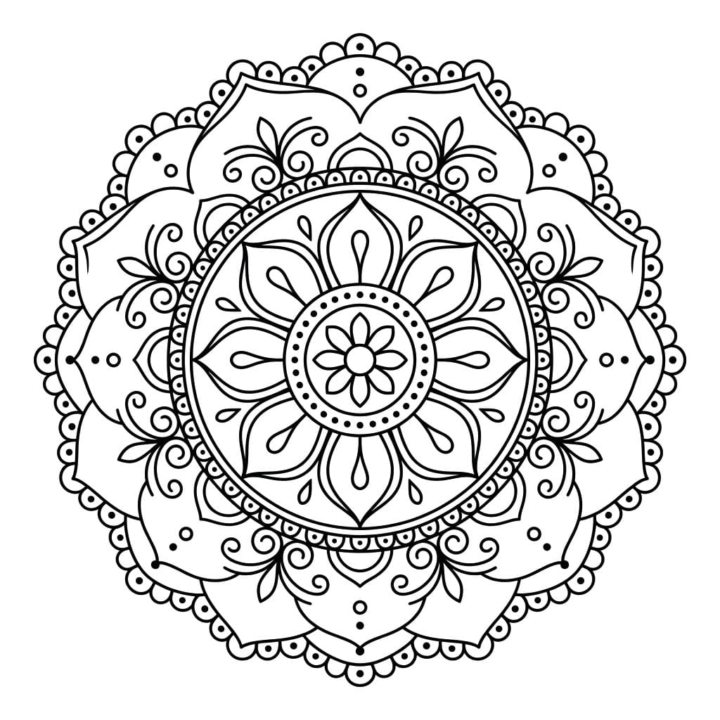 Eternal Jnanadakini Mandala Template Mandalas