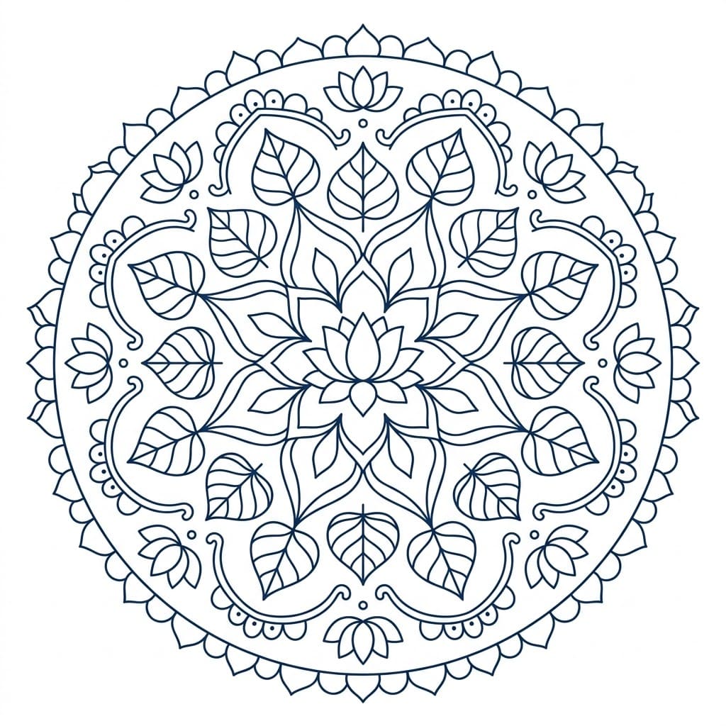 Eternal Lotus Bodhi Mandala Design Mandalas