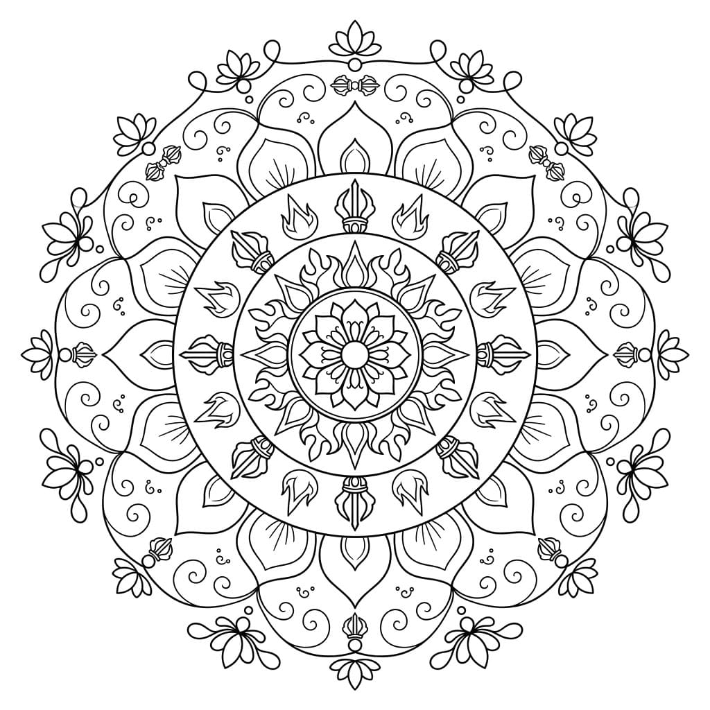 Eternal Vajrabhairava Mandala Design Mandalas