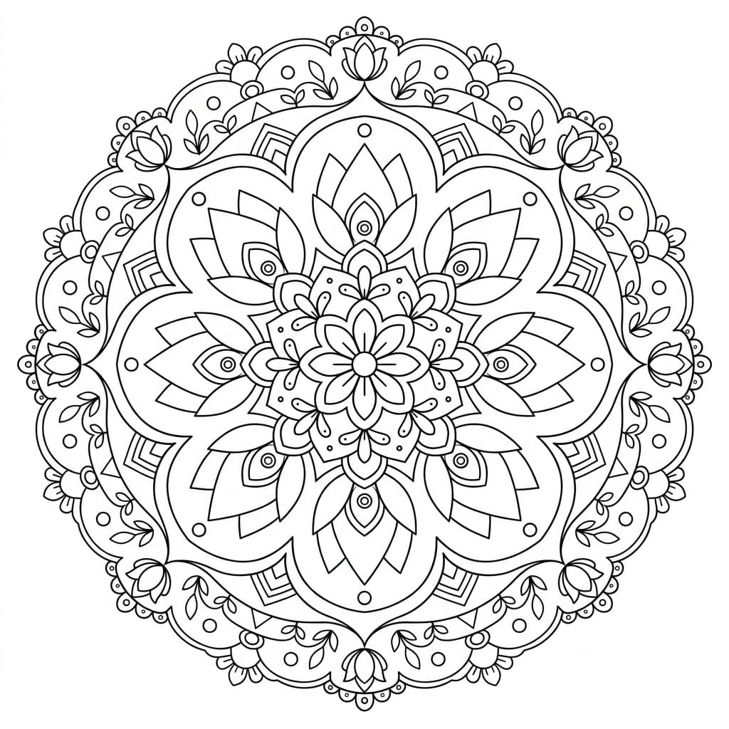 Floral Geometry Mandala Exercise Mandalas