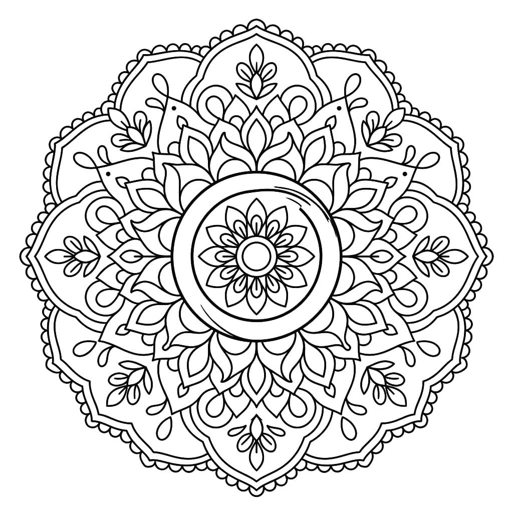 Flowing Ensō Mandala Pattern Mandalas