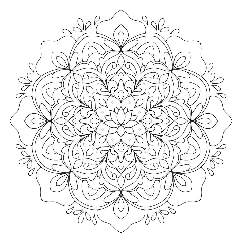 Flowing Shi-Tro Mandala Art Mandalas