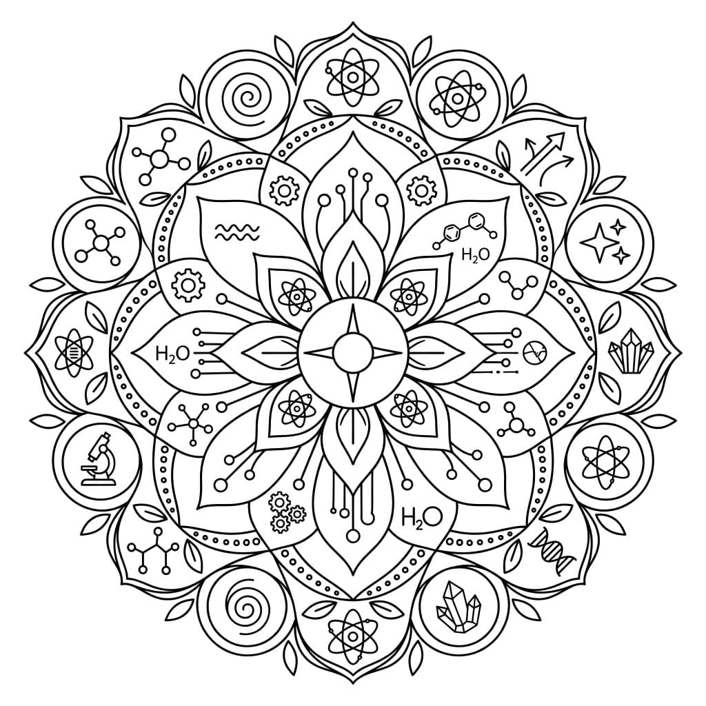 Flux Element Mandala Science Design Mandalas