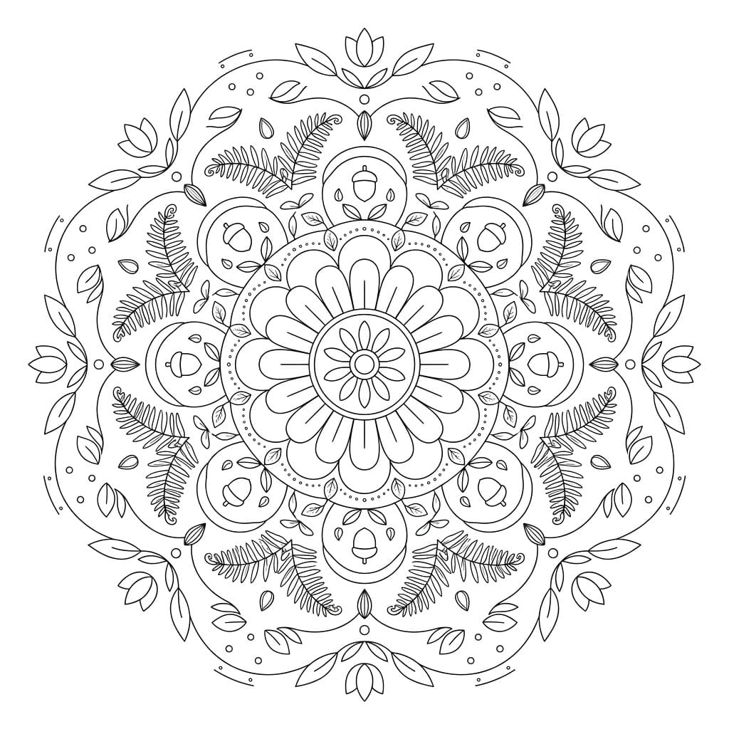 Forest Element Mandala Science Design Mandalas