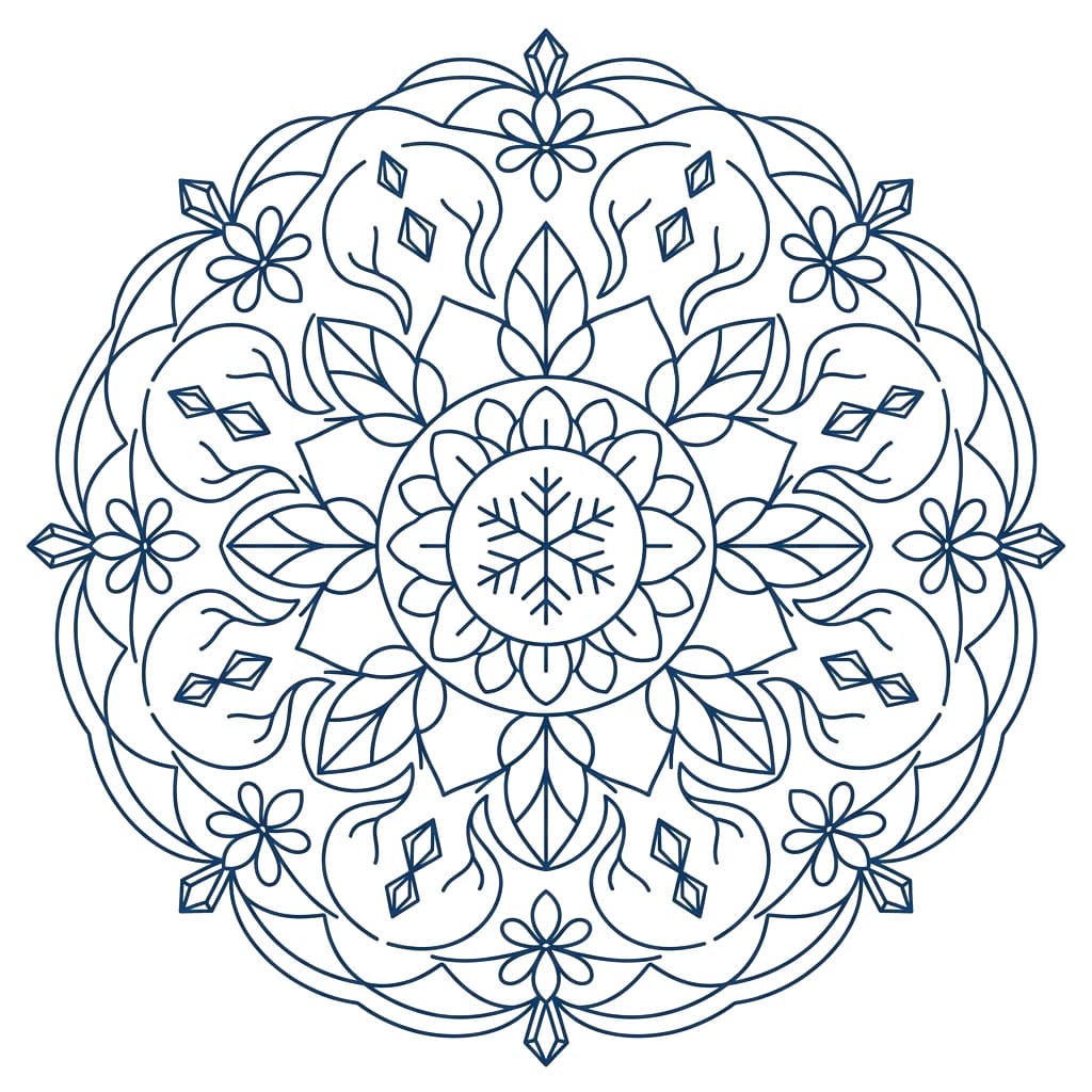 Frost Element Mandala Science Design Mandalas