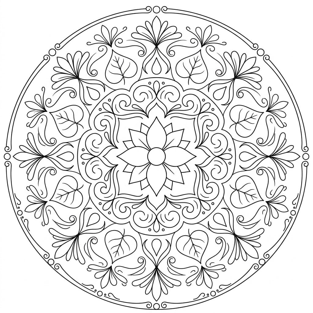 Gentle Flow Bodhi Mandala Design Mandalas