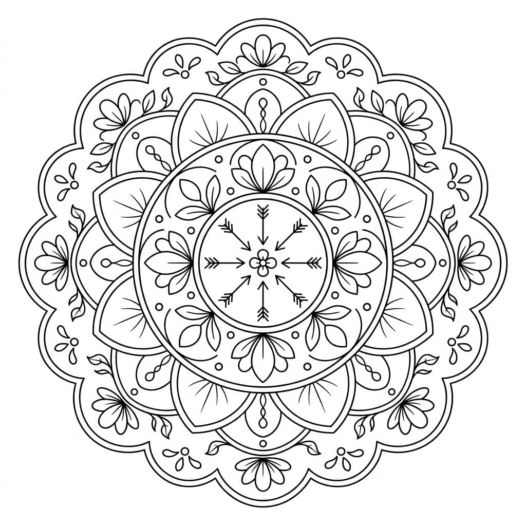 Gentle Medicine Wheel Mandala Design Mandalas