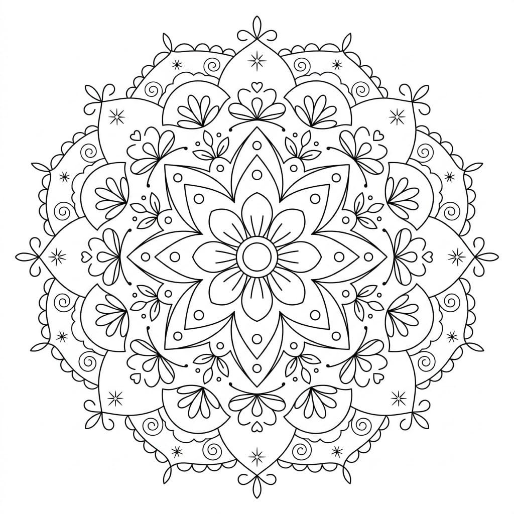 Golden Dreamtime Mandala Template Mandalas