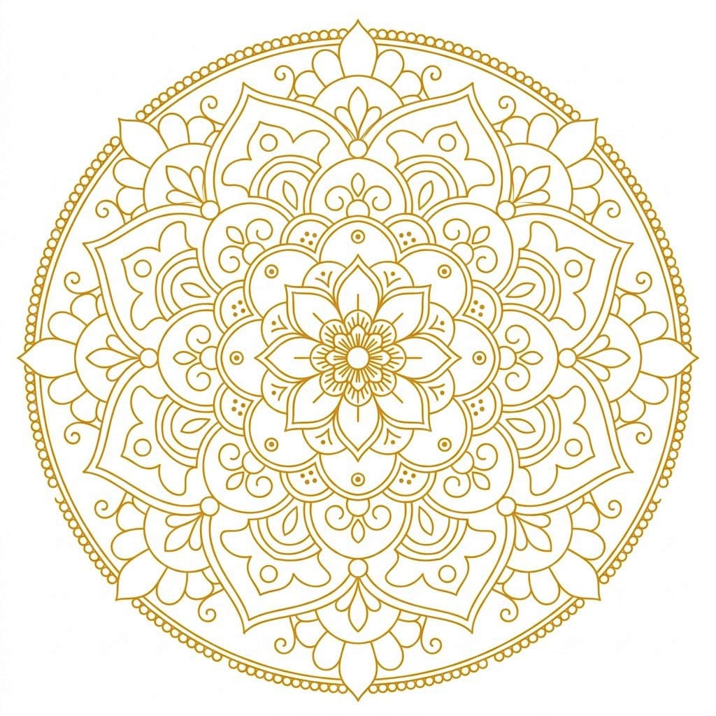 Golden Vajrabhairava Mandala Design Mandalas