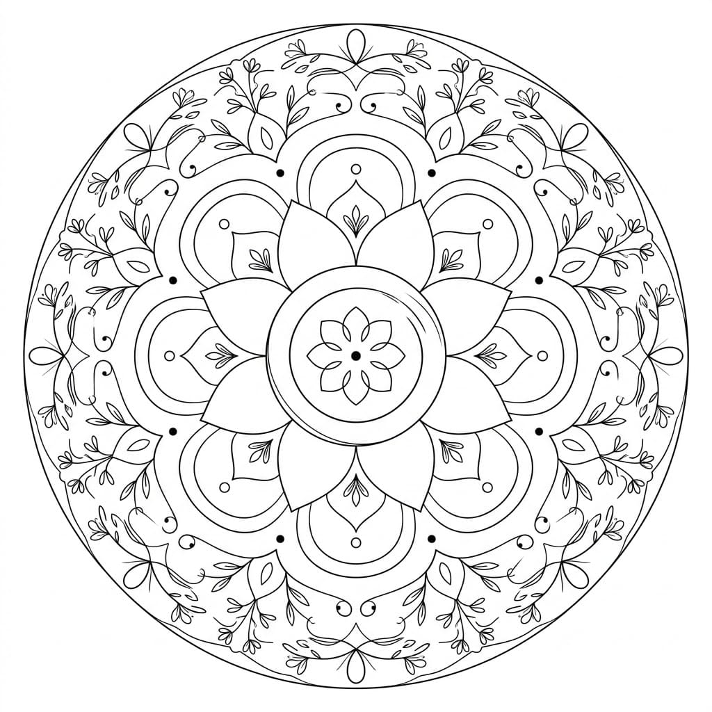 Harmonic Ensō Mandala Pattern Mandalas