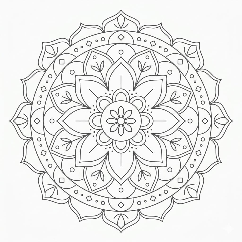 Harmony Geometry Mandala Exercise Mandalas