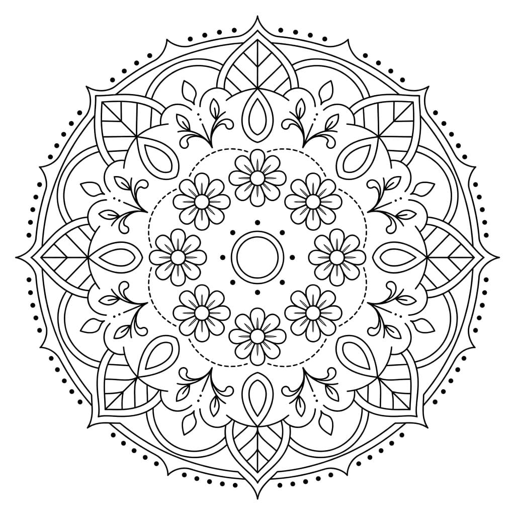 Harmony Ring Symmetry Mandala Template Mandalas
