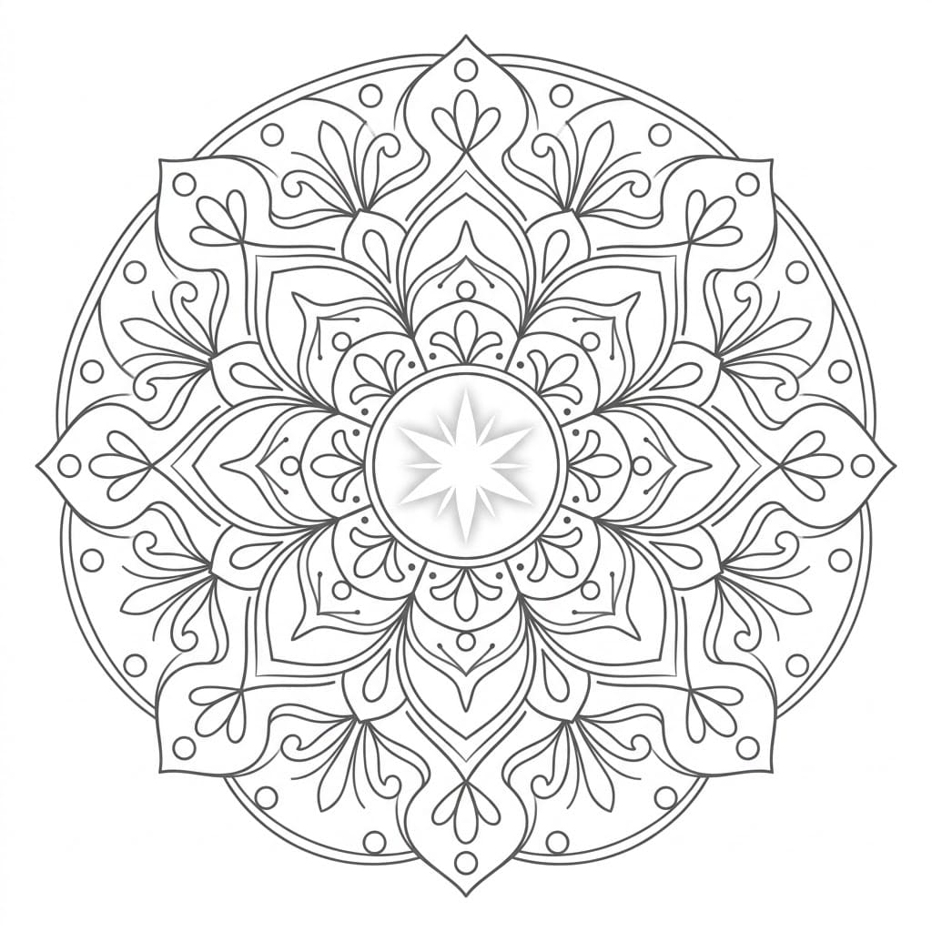 Inner Light Healing Mandala Worksheet Mandalas