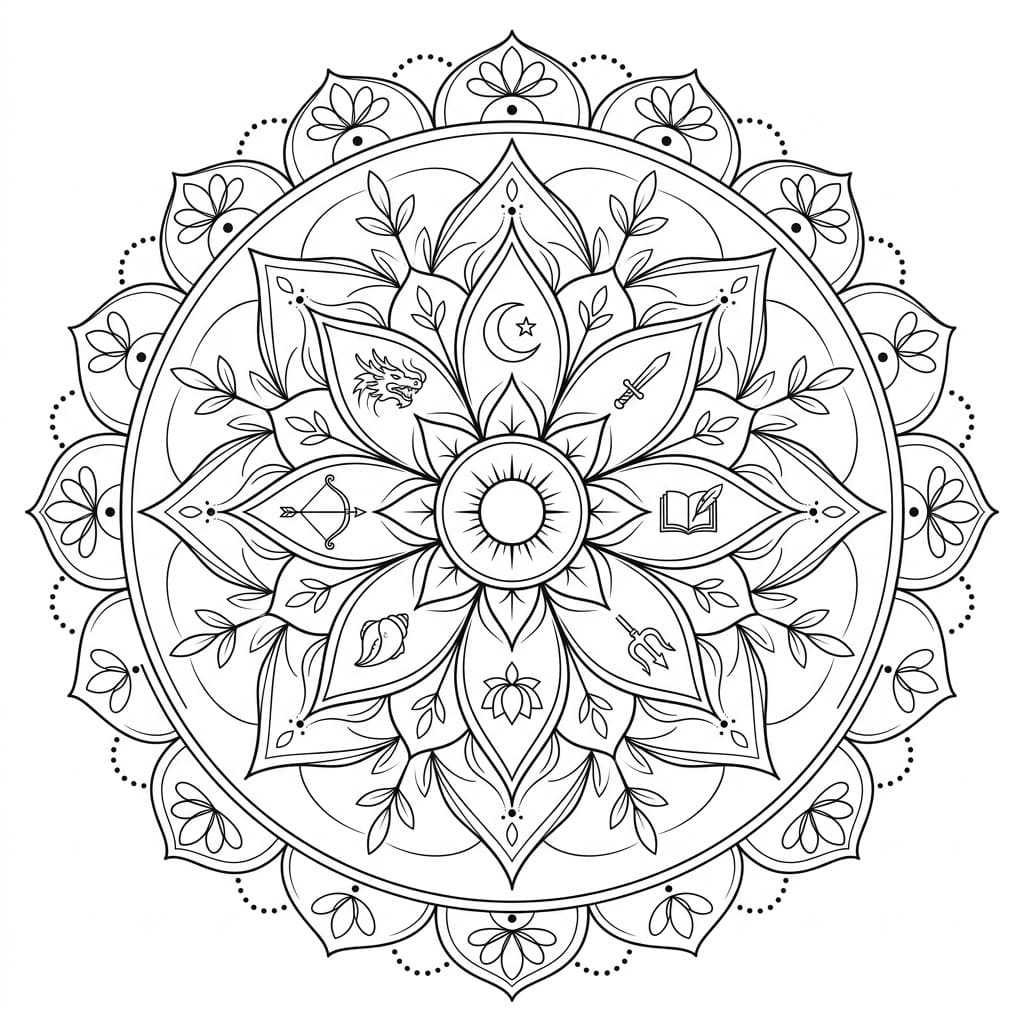 Inner Peace Navagraha Mandala Art Mandalas