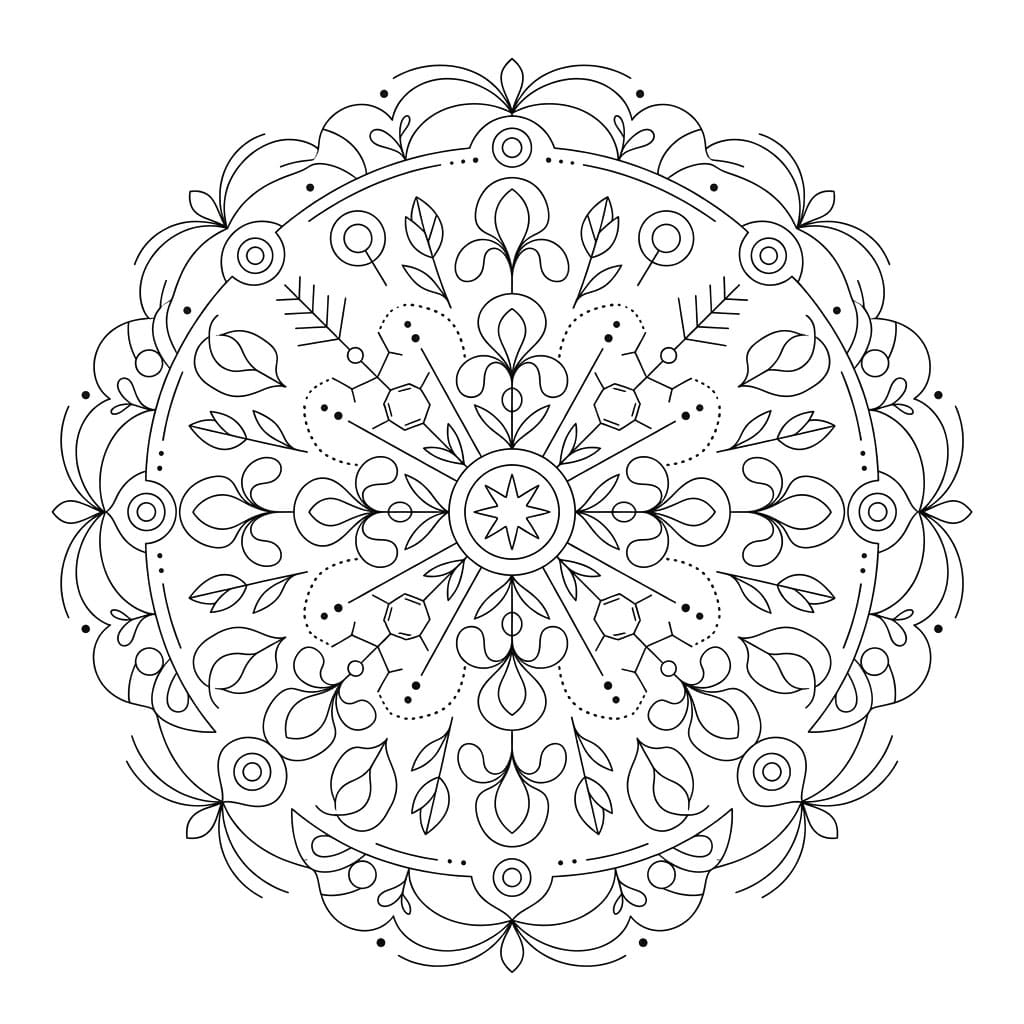 Iris Element Mandala Science Design Mandalas