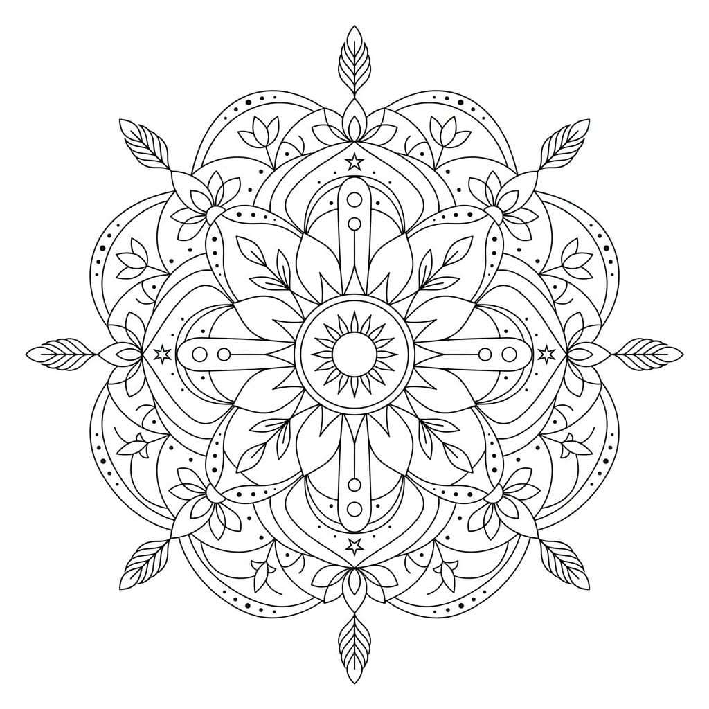 Light Medicine Wheel Mandala Design Mandalas