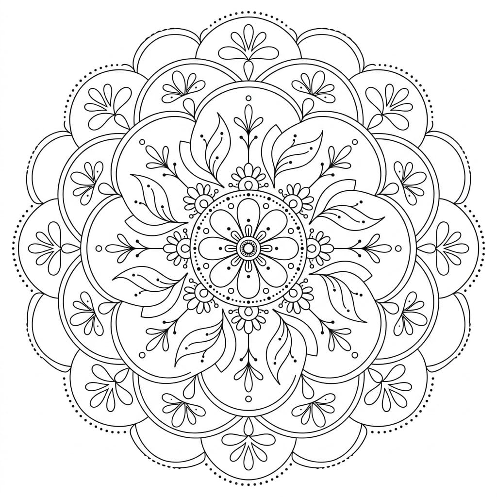 Luminous Dreamtime Mandala Template Mandalas