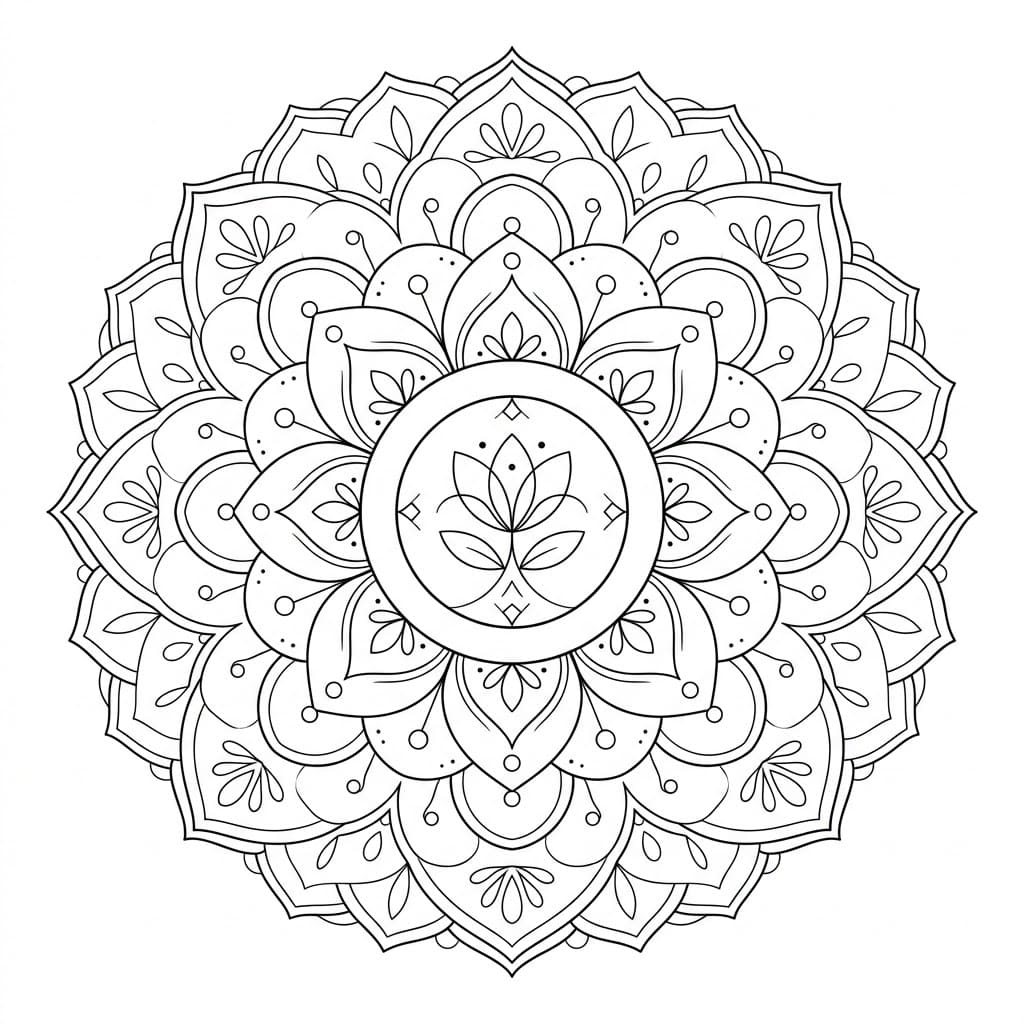 Luminous Ensō Mandala Pattern Mandalas