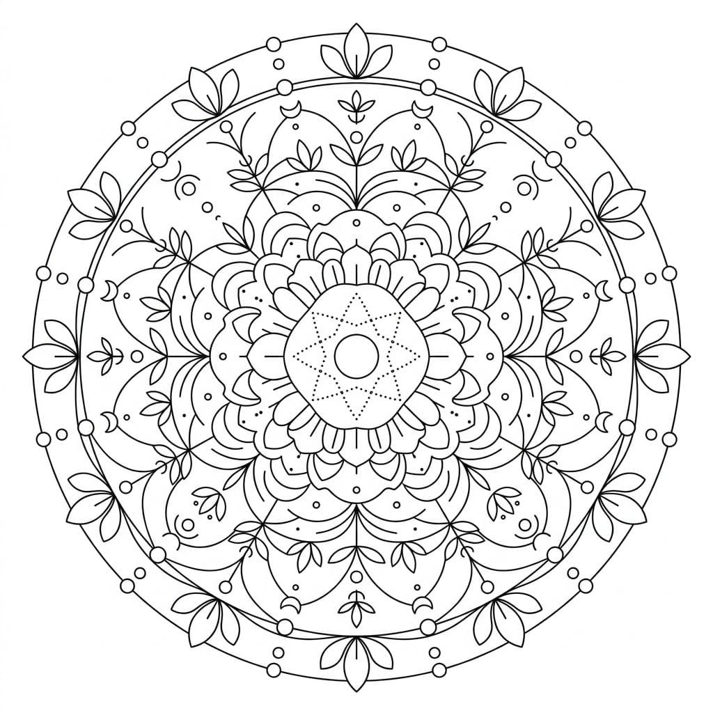 Minimal Dreamtime Mandala Template Mandalas