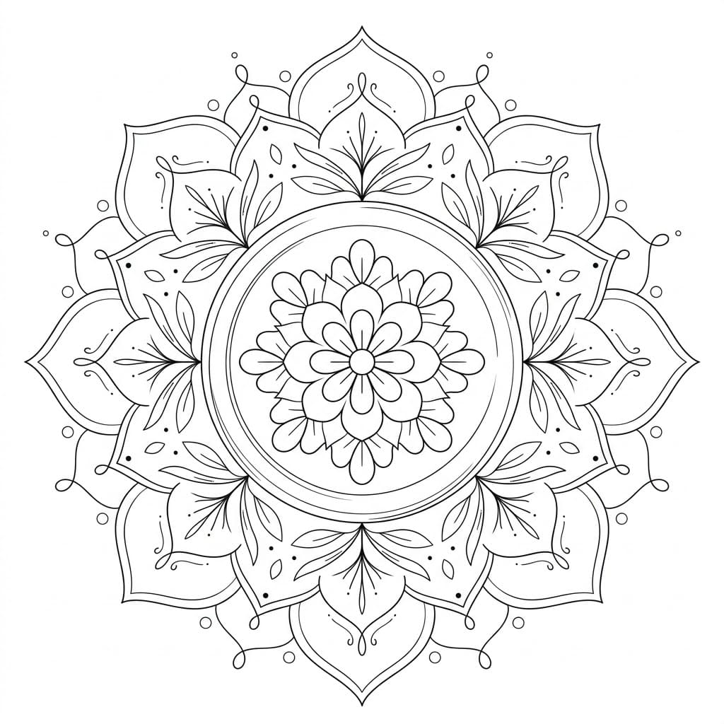 Minimal Ensō Mandala Pattern Mandalas