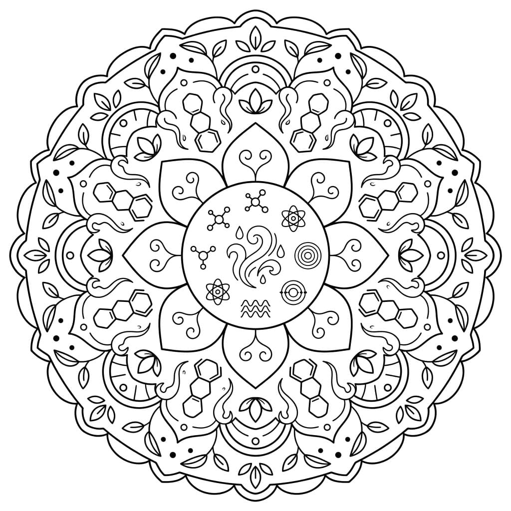 Mist Element Mandala Science Design Mandalas