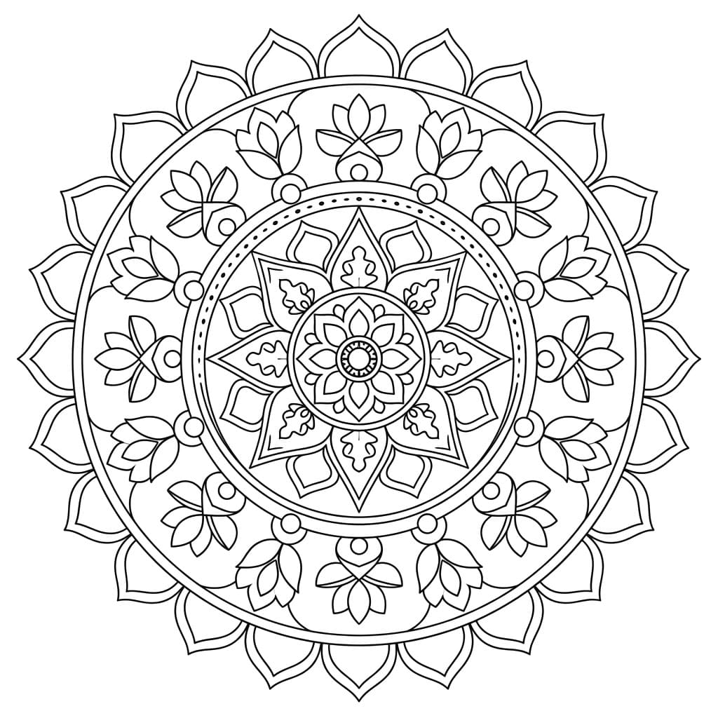 Mystic Chakrasamvara Mandala Pattern Mandalas